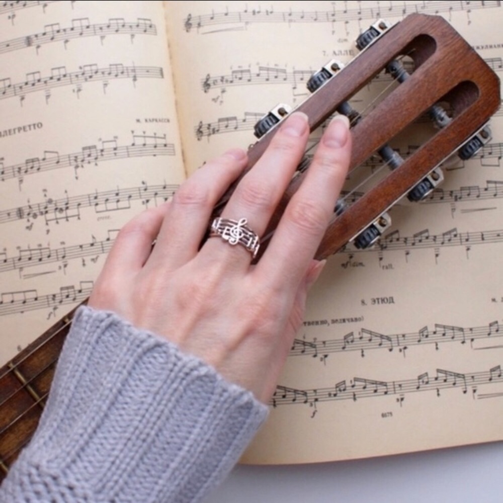 🎼 We Are the Music Makers Sterling Silver Ring